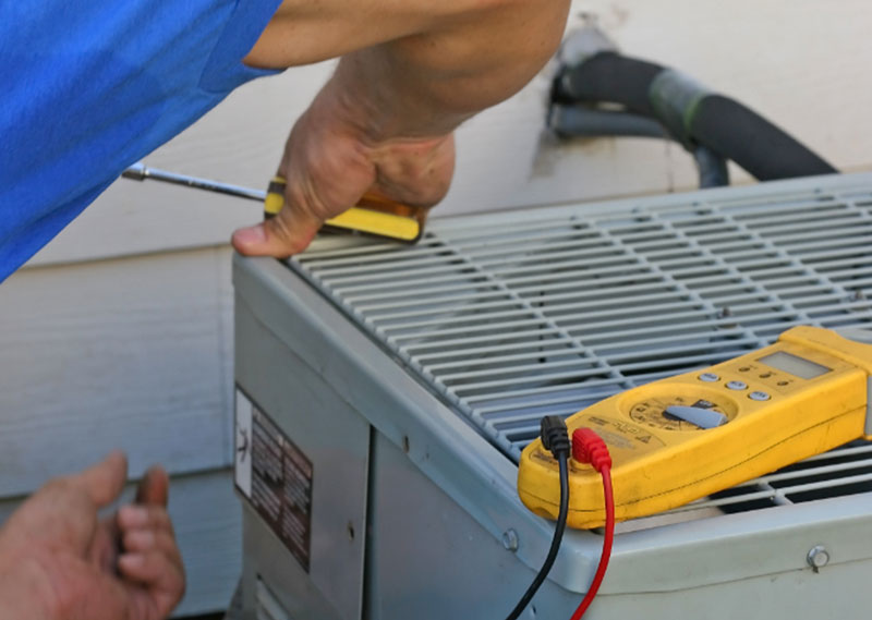 AC maintenance in progress