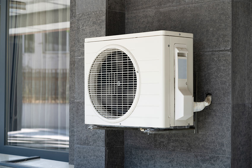 Installed ductless mini split system